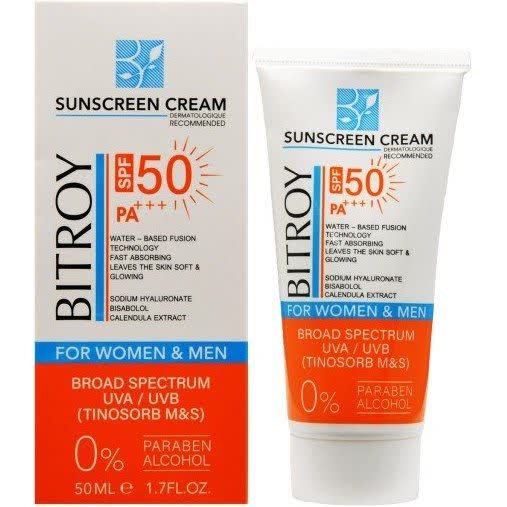 کرم ضد آفتاب بی رنگ پوست خشک و نرمال بیتروی