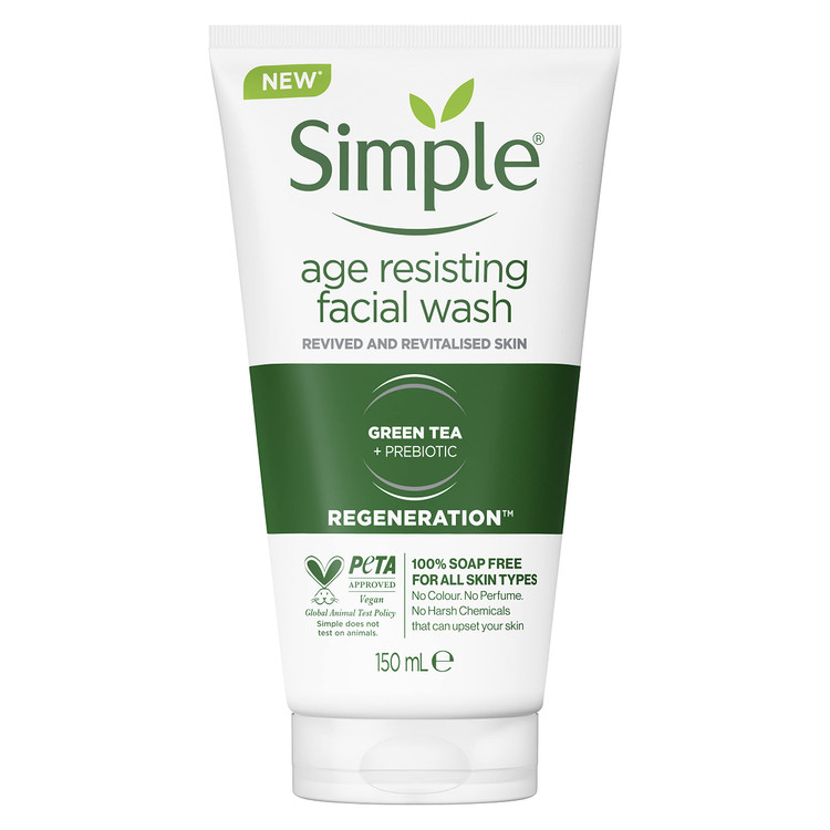 ژل شستشو ضد پیری سیمپل مدل Age Resisting حجم 150 میلی لیتر