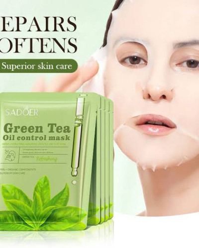 ماسک ورقه ای کنترل چربی چای سبز سادور
